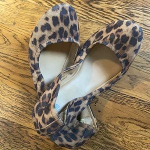 Mossimo Leopard print ballet flats- 8.5. Worn twice